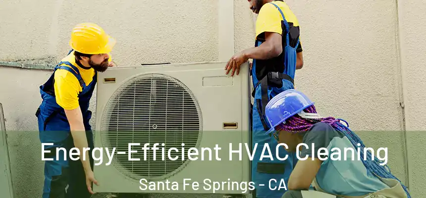 Energy-Efficient HVAC Cleaning Santa Fe Springs - CA